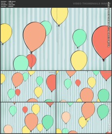 卡通 节日背景 漫画 气球