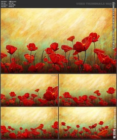 卡通 节日花朵 漫画 油画