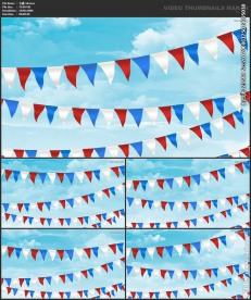 卡通 节日背景 漫画动物 彩带