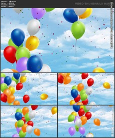 卡通   节日背景 气球 蓝天