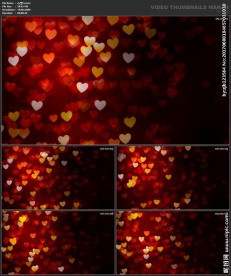 桃心 爱心 婚礼 喜庆 粒子歌