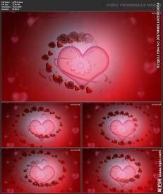 桃心 爱心 婚礼  喜庆 粒子