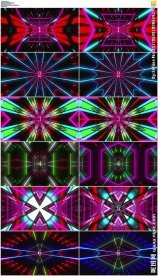 六款动感光线隧道穿梭vj背景视