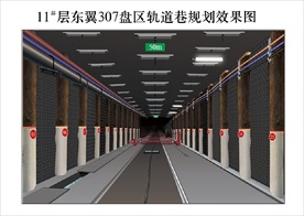 煤矿井下轨道巷规划效果图