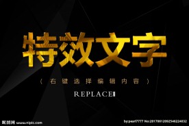 玻璃钢黄金字体样式