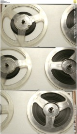 旋转的磁带录音机