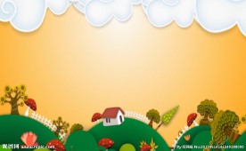 六一卡通儿童表演背景