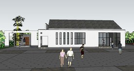 公园中式公厕卫生间草图SU模型