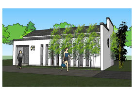 新中式小公厕草图大师SU模型