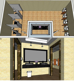 精品公共卫生间草图大师SU模型