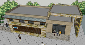 现代风格卫生间厕所草图大师SU