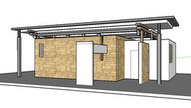 现代风格卫生间草图大师SKP模