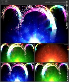 浪漫背景 婚礼婚庆 彩虹粒子