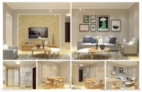 现代暗厅小户型效果图