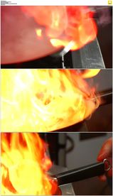 大火锅中燃烧