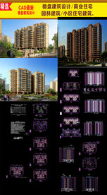 CAD地产建筑施工图效果图