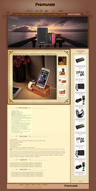 古典风格英文版详情页设计模版