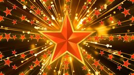 五角星发散循环背景