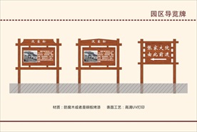景区防腐木标牌