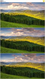 美丽的山脉白云