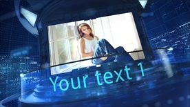 旋转大屏幕公司图文展示