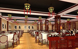 中式 茶楼 茶餐厅设计效果