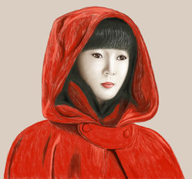 手绘影视人物无心法师岳绮罗