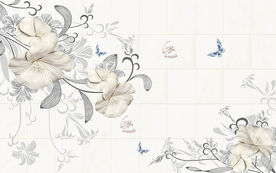 3D墙砖现代时尚浮雕电视背景墙