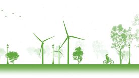 绿色环保 低碳 循环背景