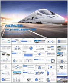 简约大气高铁动车铁路汇报