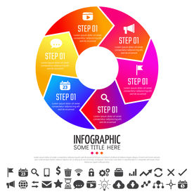 微立体商业信息图表设计素材