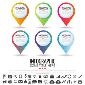 微立体商业信息图表设计素材
