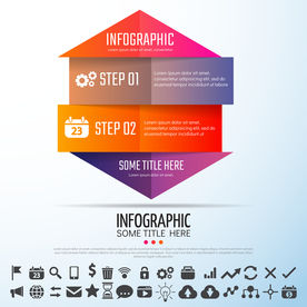 超清分层微立体商业信息图表设计
