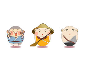 小和尚卡通萌蛋系列