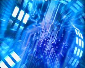 蓝色科技视频素材