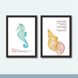 水彩手绘 装饰画芯