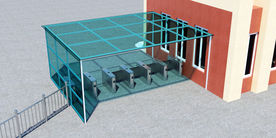 大门入口安检通道闸门