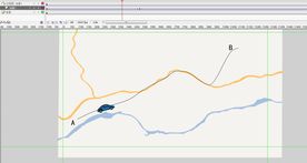 汽车从A点走到B点14秒