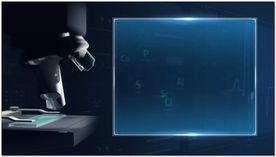 电子医疗显微镜动态背景