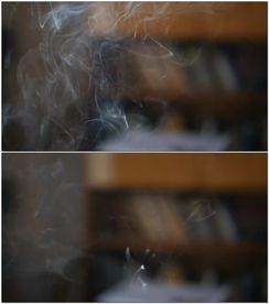 书房熏香轻烟漂浮