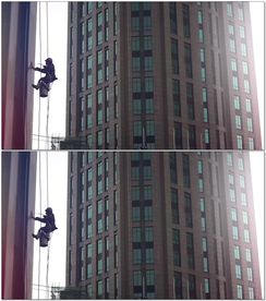 大厦高空清洁玻璃幕墙