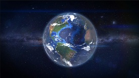 地球缩放动画模板