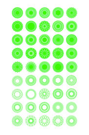 多个圆形矢量圆圈