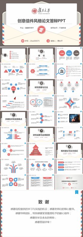 精美信件毕业论文设计开题、答辩