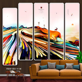 新中式 抽象油画 新风格