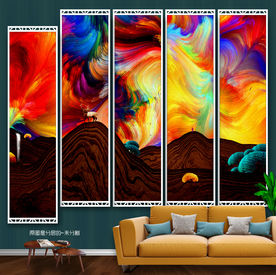 新中式 油画唯美 风格