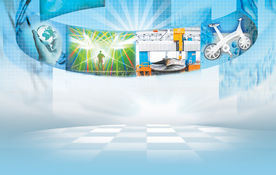 动感科技旋转网络时尚背景