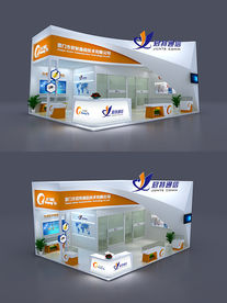 63平光电展展台模型