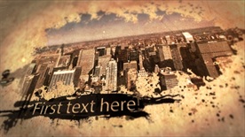 大气复古的水墨效果内容展示