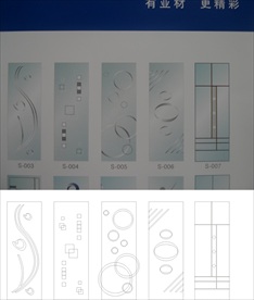 门玻 工艺玻璃菲林